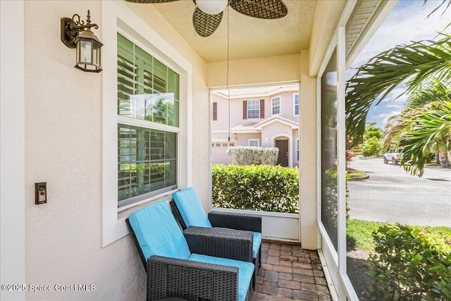 1475 Isabella Dr Unit 101, Melbourne, FL 32935 - sunroom / solarium with a ceiling fan