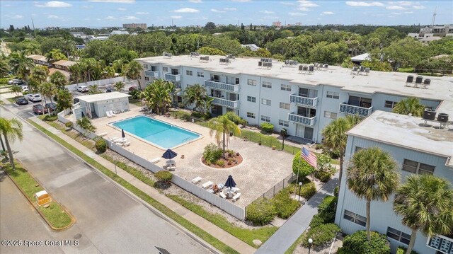 221 Columbia Dr Unit 139, Cape Canaveral, FL 32920 - drone / aerial view of a pool