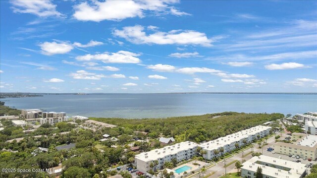 221 Columbia Dr Unit 139, Cape Canaveral, FL 32920 - bird's eye view of apartment complex and a nearby body of water