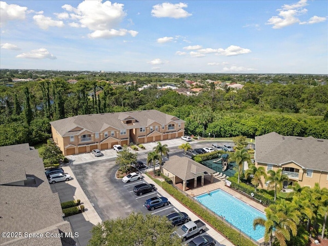 4047 Meander Pl Unit 208, Rockledge, FL 32955 - bird's eye view of a pool