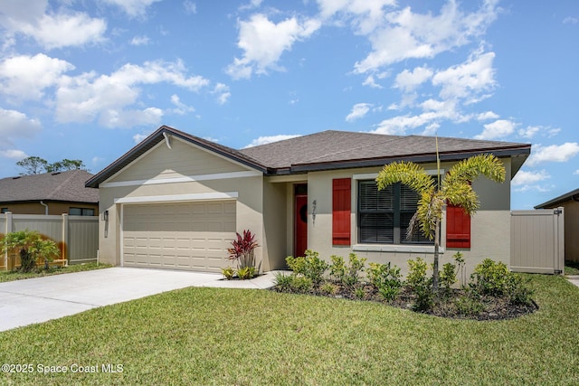 4791 Talbot Blvd, Cocoa, FL 32926 - single story home with concrete driveway, a garage, and stucco siding