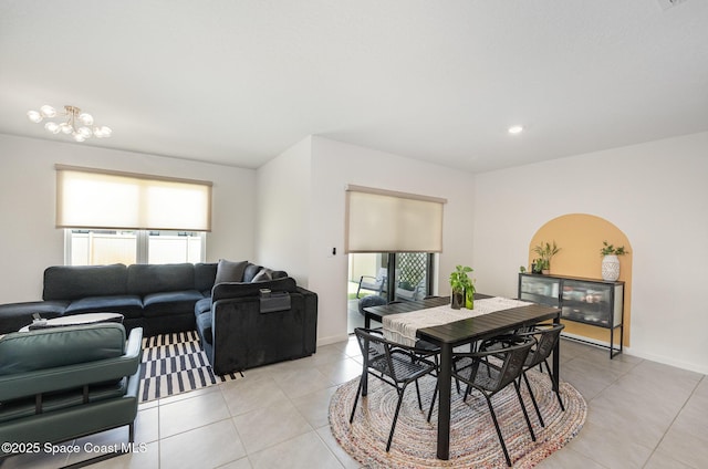 4791 Talbot Blvd, Cocoa, FL 32926 - dining area featuring light tile patterned floors and baseboards