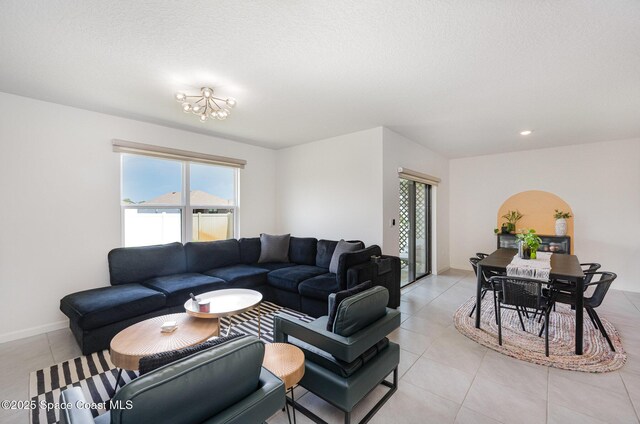 4791 Talbot Blvd, Cocoa, FL 32926 - living area with light tile patterned floors and baseboards