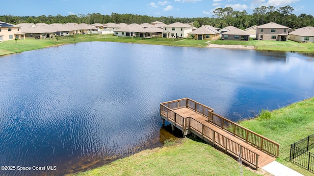 4791 Talbot Blvd, Cocoa, FL 32926 - dock area featuring a water view and a residential view