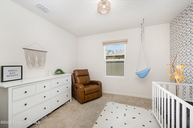4791 Talbot Blvd, Cocoa, FL 32926 - bedroom featuring light carpet and a crib