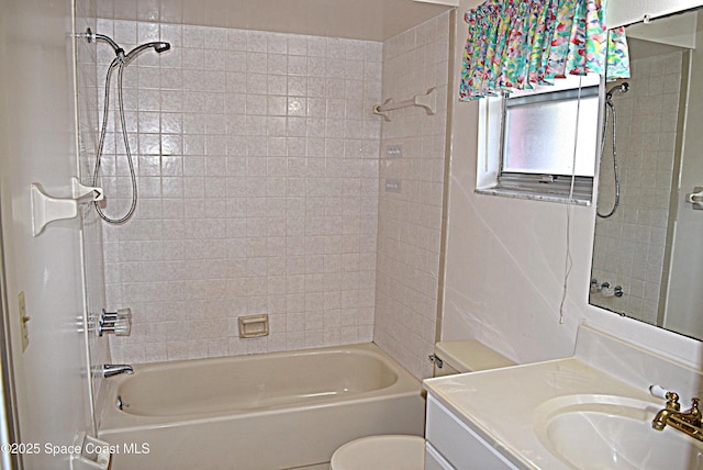 630 Venetian Way, Merritt Island, FL 32953 - full bath featuring vanity, shower / washtub combination, and toilet