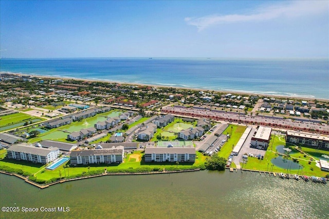 660 S Brevard Ave Unit 1535, Cocoa Beach, FL 32931 - drone / aerial view of a large body of water