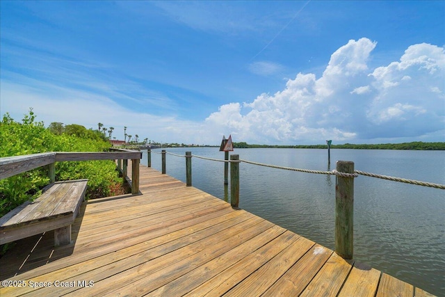 660 S Brevard Ave Unit 1535, Cocoa Beach, FL 32931 - dock featuring a water view