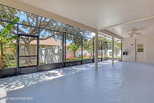 310 Chennault Ln, Rockledge, FL 32955 - unfurnished sunroom with ceiling fan
