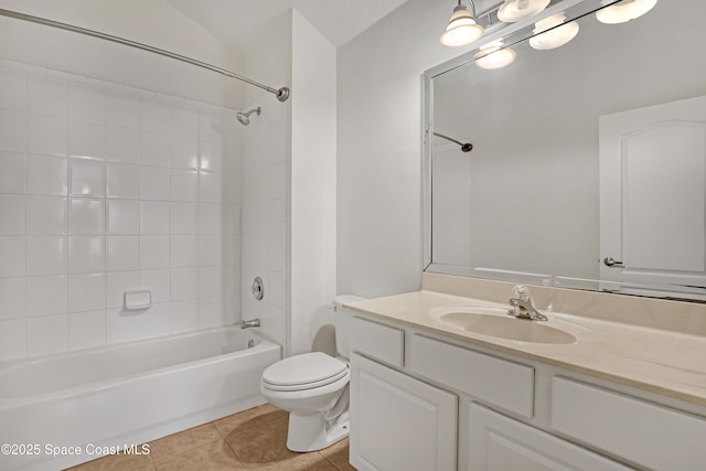 310 Chennault Ln, Rockledge, FL 32955 - full bath featuring vanity, tile patterned floors, and bathing tub / shower combination