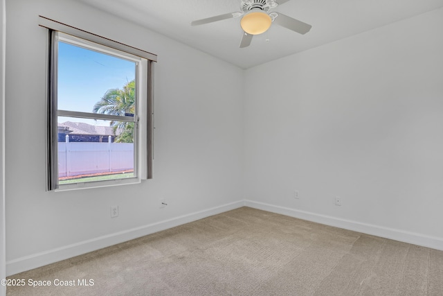 310 Chennault Ln, Rockledge, FL 32955 - empty room with carpet floors and a ceiling fan