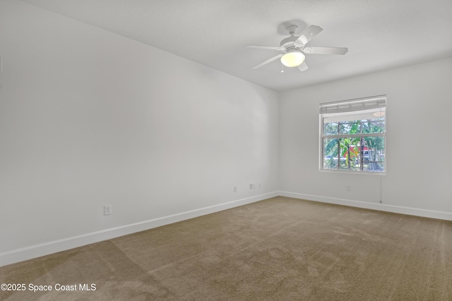 310 Chennault Ln, Rockledge, FL 32955 - empty room featuring carpet floors and ceiling fan