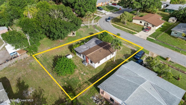 3774 Brockington Cir, Cocoa, FL 32926 - aerial view of property and surrounding area featuring property boundaries highlighted