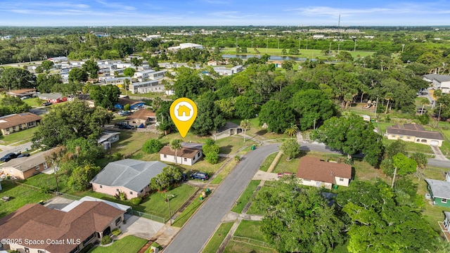 3774 Brockington Cir, Cocoa, FL 32926 - aerial view of property and surrounding area featuring nearby suburban area and a nearby body of water