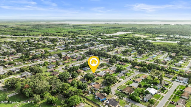 3774 Brockington Cir, Cocoa, FL 32926 - aerial view of property and surrounding area featuring nearby suburban area and a nearby body of water