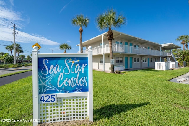 7515 Ridgewood Ave Unit 17A, Cape Canaveral, FL 32920 - community / neighborhood sign with a yard