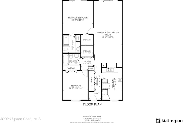 85 S Atlantic Ave Unit 403, Cocoa Beach, FL 32931 - floor plan / room layout