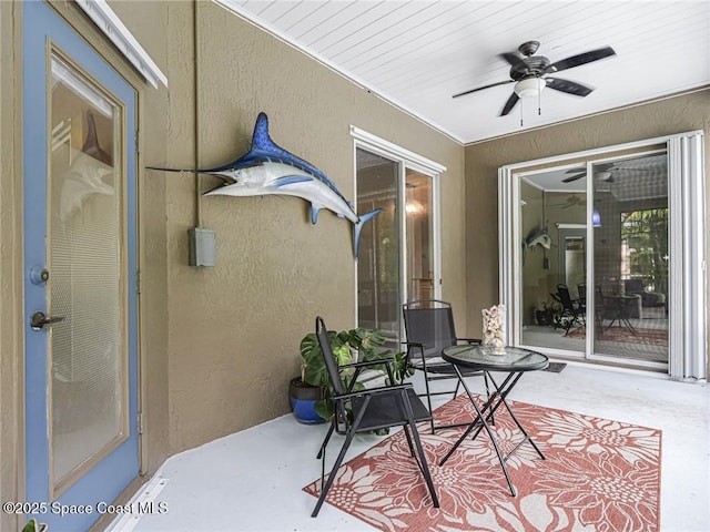 5151 4th Pl, Vero Beach, FL 32968 - view of patio / terrace with ceiling fan