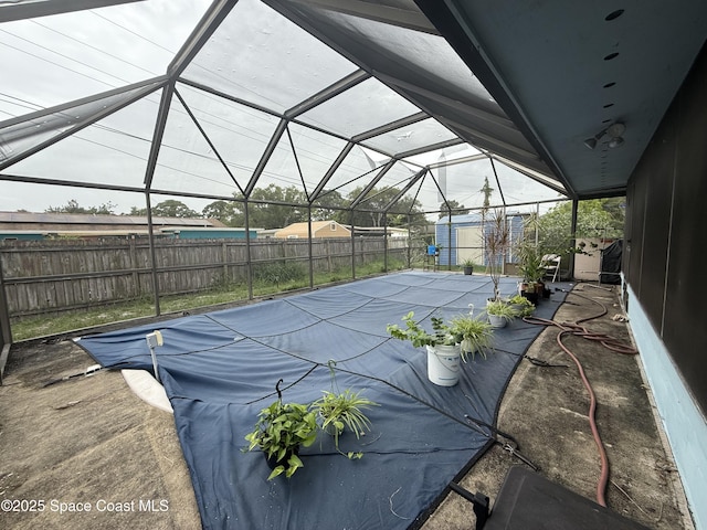 1003 Greenwood Way, Cocoa, FL 32922 - view of pool featuring a fenced backyard, a lanai, and a patio area