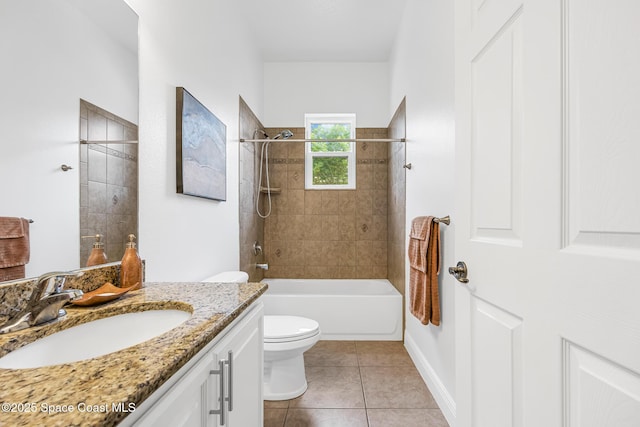 11 Pisces Ln, Rockledge, FL 32955 - full bathroom with vanity, tile patterned flooring, and tub / shower combination