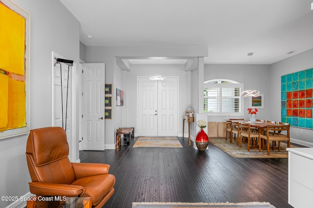 11 Pisces Ln, Rockledge, FL 32955 - entryway with dark wood-style flooring