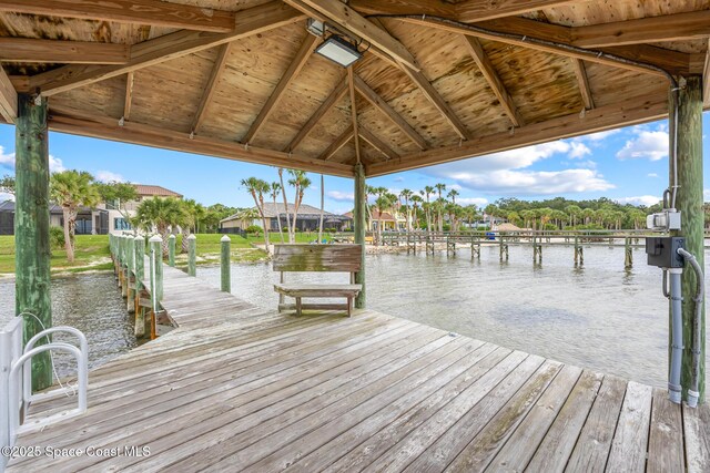 11 Pisces Ln, Rockledge, FL 32955 - dock area with a water view