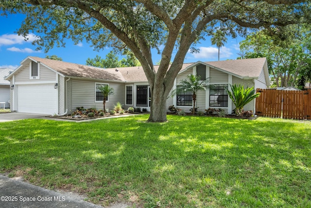 816 Pine Shadows Ave W, Rockledge, FL 32955 - single story home with a garage, brick siding, roof with shingles, and concrete driveway