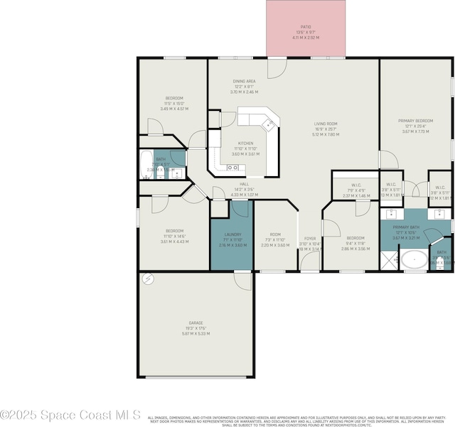 542 White Plains Ave SW, Palm Bay, FL 32908 - property floor plan