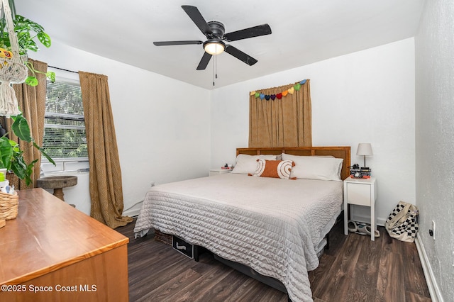 209 Plumosa Dr, Cocoa, FL 32922 - bedroom featuring wood finished floors and a ceiling fan