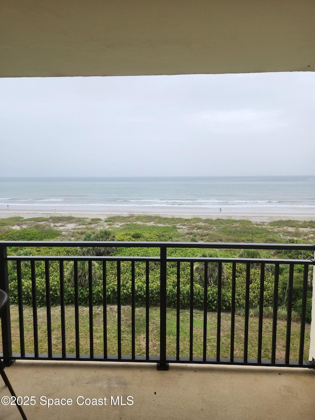3060 N Atlantic Ave Unit 602, Cocoa Beach, FL 32931 - balcony with view of water and beach