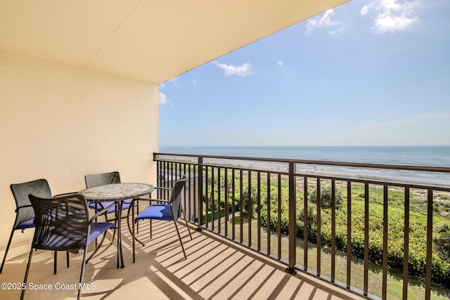 3060 N Atlantic Ave Unit 602, Cocoa Beach, FL 32931 - balcony with view of water and beach