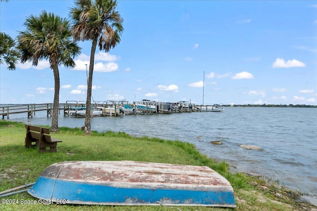 190 Shell Pl Unit 84, Rockledge, FL 32955 - dock featuring a water view