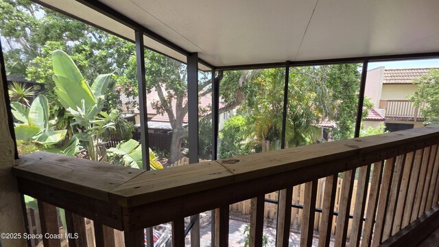 8714 Jasmine Ct, Cape Canaveral, FL 32920 - view of unfurnished sunroom