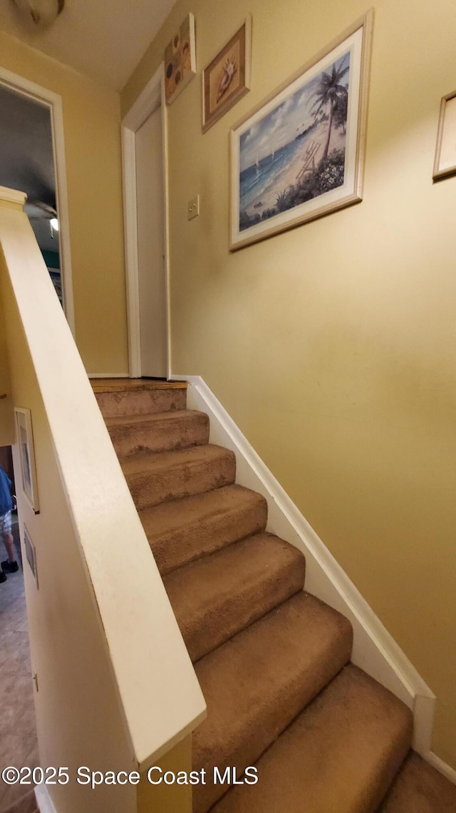 8714 Jasmine Ct, Cape Canaveral, FL 32920 - view of staircase