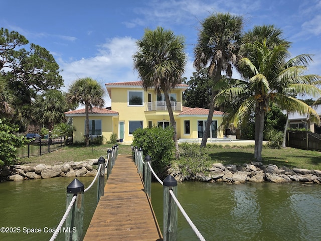 1999 S Misty Harbor Pl, Merritt Island, FL 32952 - dock featuring a water view