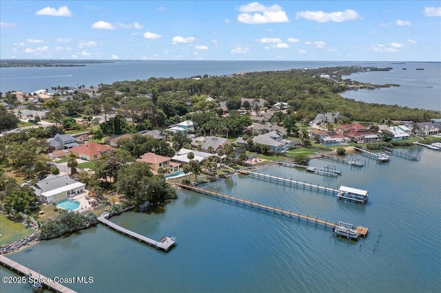 1999 S Misty Harbor Pl, Merritt Island, FL 32952 - aerial view of residential area with a nearby body of water