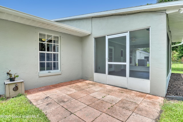 1486 Beche St SE, Palm Bay, FL 32909 - view of patio / terrace featuring a sunroom