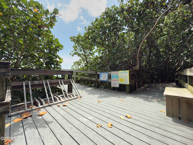 1700 Atlantic St Unit 1, Melbourne Beach, FL 32951 - view of wooden deck