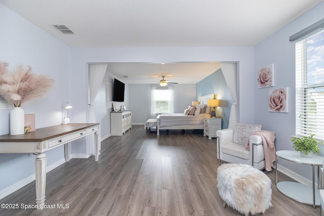 2039 Snapdragon Dr NW, Palm Bay, FL 32907 - bedroom featuring wood finished floors and baseboards