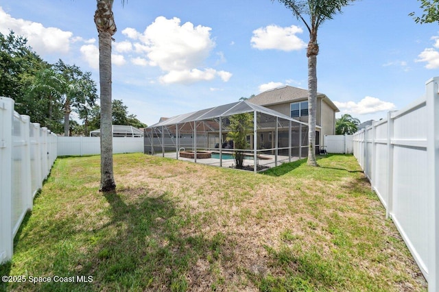 1236 Foxridge Pl, Melbourne, FL 32940 - fenced backyard with glass enclosure