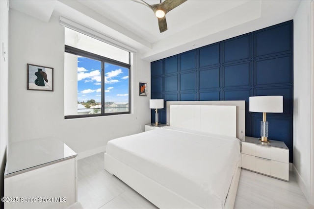 3031 Hafen Ln Unit 306, Melbourne Beach, FL 32951 - bedroom with baseboards and ceiling fan