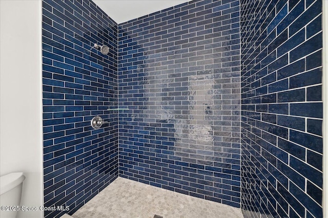 3031 Hafen Ln Unit 306, Melbourne Beach, FL 32951 - bathroom with a tile shower and toilet