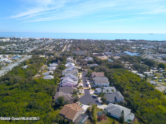 142 Ocean Garden Ln, Cape Canaveral, FL 32920 - aerial view of residential area featuring a large body of water