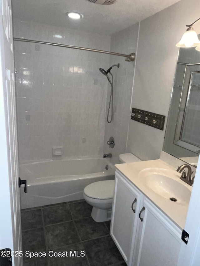 142 Ocean Garden Ln, Cape Canaveral, FL 32920 - full bath featuring tile patterned floors, vanity, and bathtub / shower combination