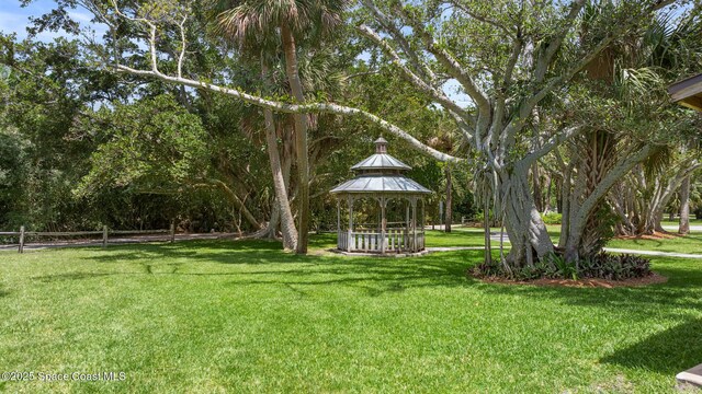 320 Cocoa Ave, Indialantic, FL 32903 - view of yard featuring a gazebo