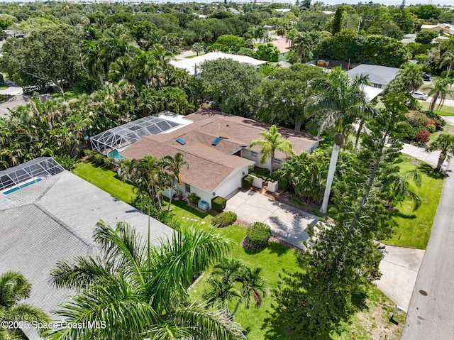 320 Cocoa Ave, Indialantic, FL 32903 - drone / aerial view of a tree filled landscape