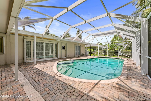 320 Cocoa Ave, Indialantic, FL 32903 - outdoor pool featuring a patio area and a lanai