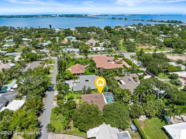 320 Cocoa Ave, Indialantic, FL 32903 - aerial view of residential area with a nearby body of water