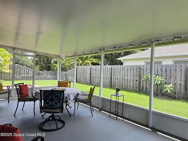1150 Ida Way, Melbourne, FL 32940 - sunroom with outdoor dining area
