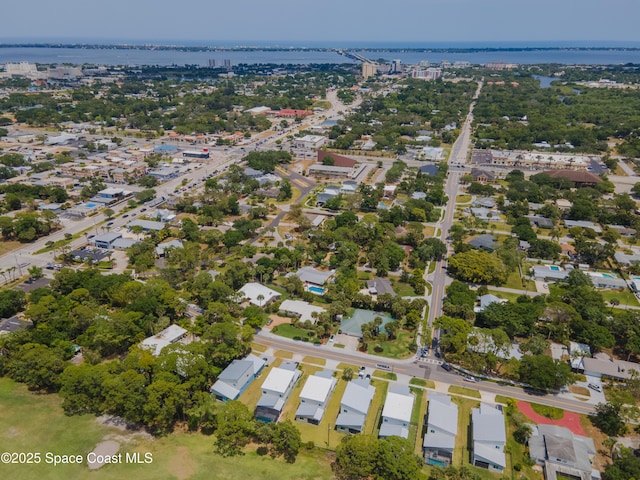2148 Country Club Rd, Melbourne, FL 32901 - aerial overview of property's location with a nearby body of water and nearby suburban area